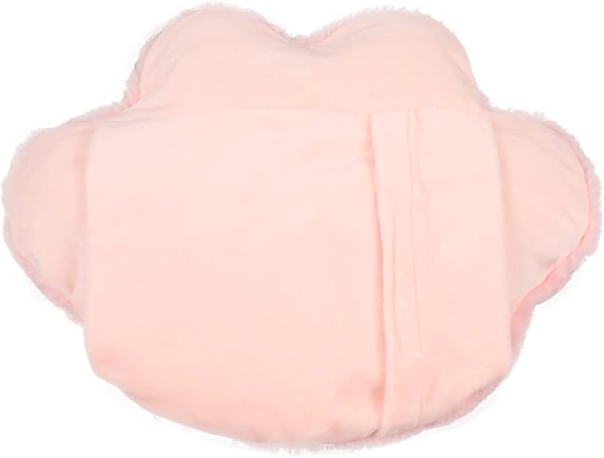 Mini Cat Paw Hot Water Bottle – Two-in-One Design with Removable Plush Cover, Leak-Proof & Portable (5 Inch, Pink)