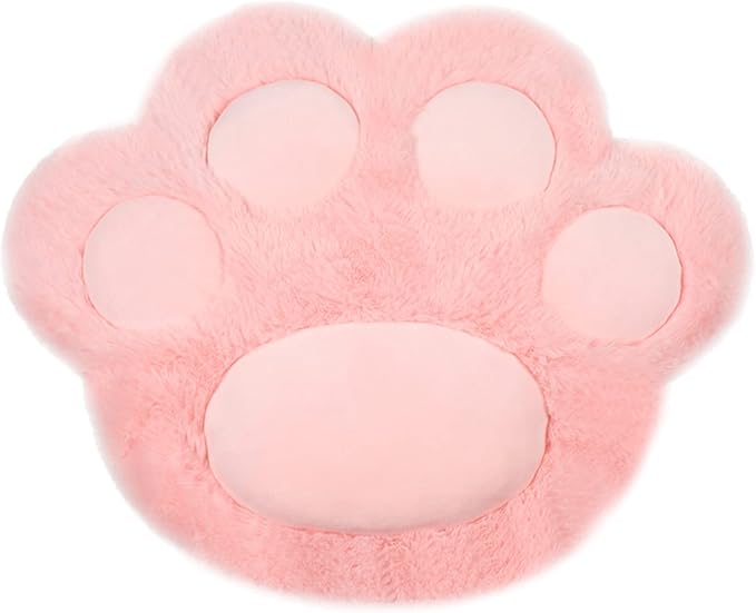 Mini Cat Paw Hot Water Bottle – Two-in-One Design with Removable Plush Cover, Leak-Proof & Portable (5 Inch, Pink)