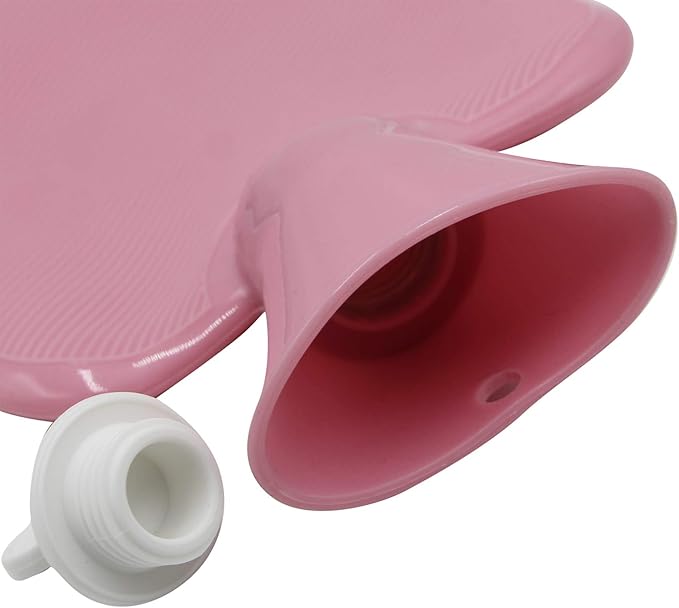 Cute Black Cat Plush Hot Water Bottle – Leak-Proof with Pink PVC Liner, Soft Cover for Cramps, Hands & Cozy Relief