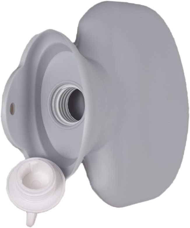Two-in-One Mini Cat Plush Hot Water Bottle – 320ml Portable Leak-Proof Warmer with Removable Soft Cover (Gray)